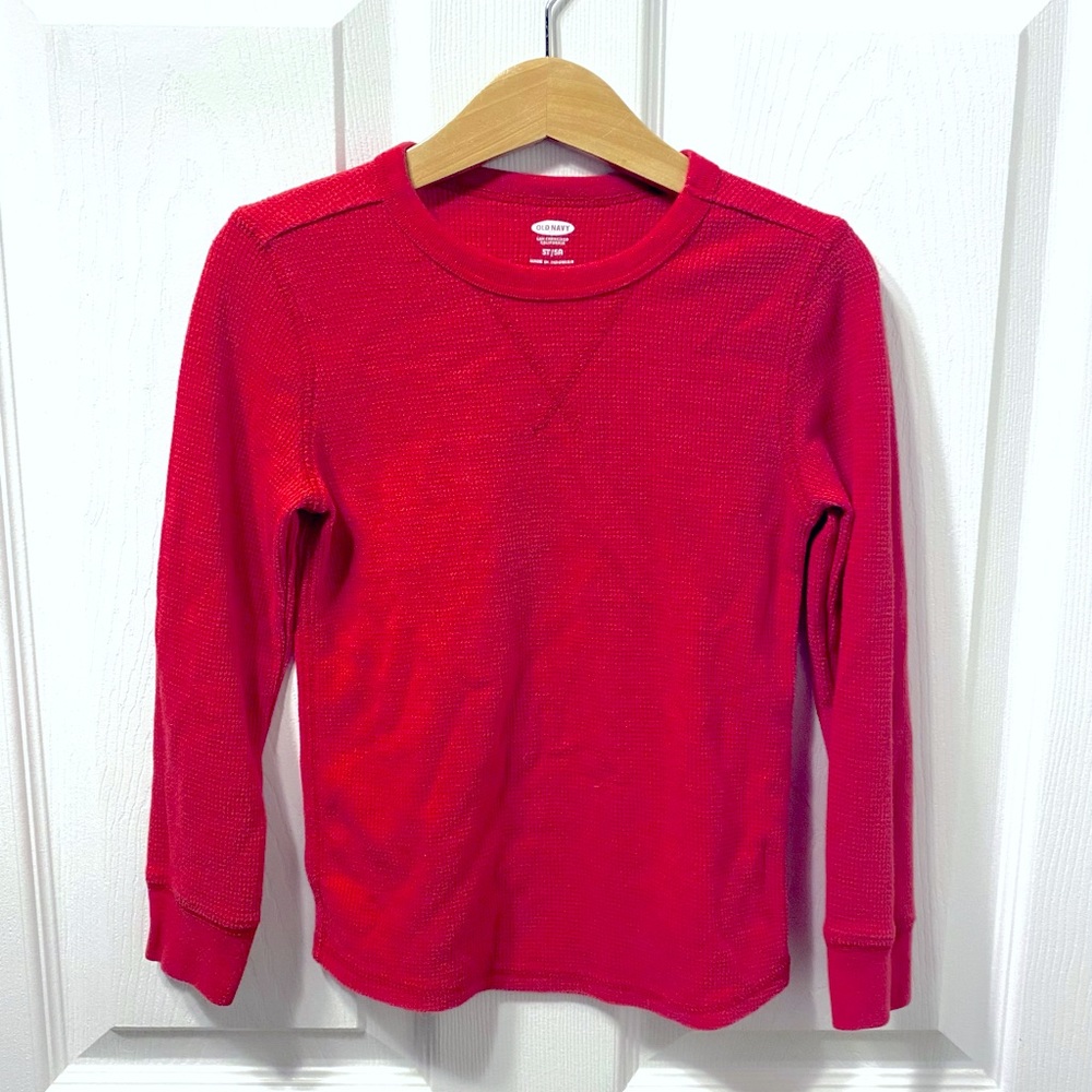 BUNDLE 3/$10 - 4/$12 ANY KIDS SIZE SHIRTS / Old Navy Thermal / Red / Size 5T
